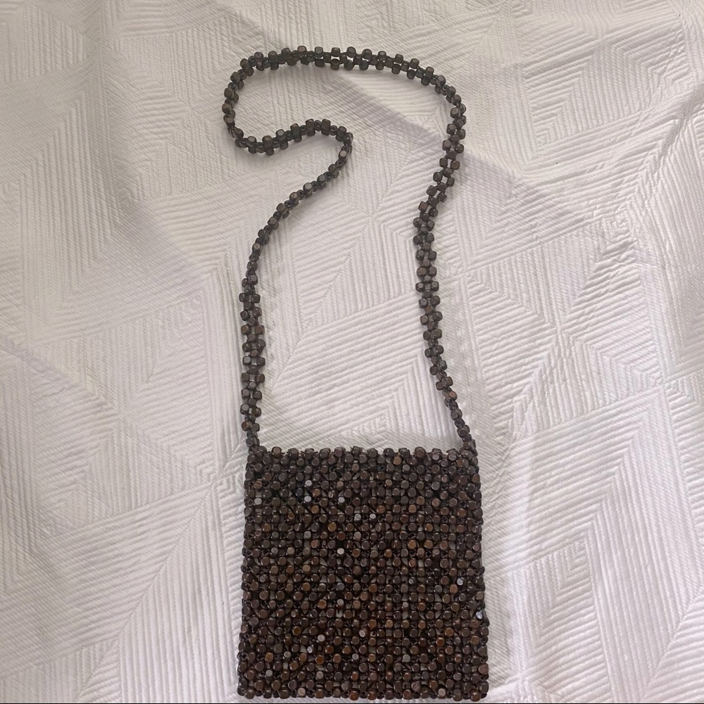 Kaari Blue Beaded Crossbody New w/o Tags